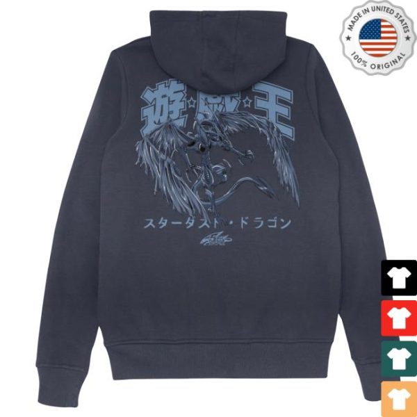 Shop Yugioh Store Merch Stardust Dragon Navy Hoodie
