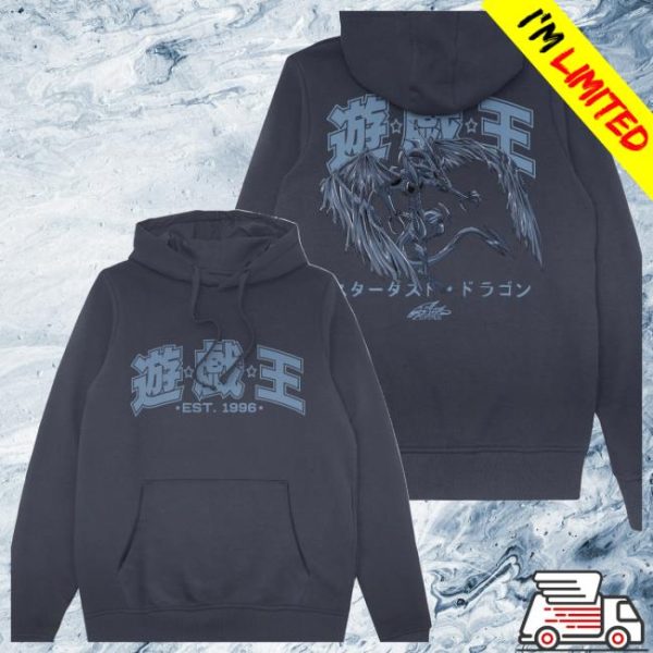 Shop Yugioh Store Merch Stardust Dragon Navy Hoodie