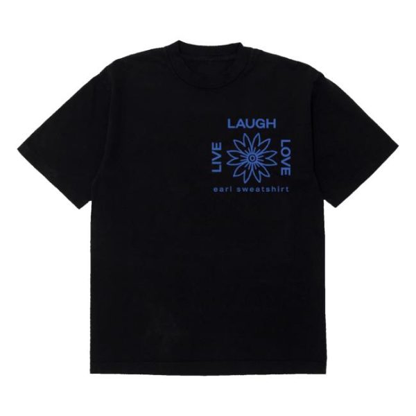 Earl Sweatshirt Merch Store Lll Flower Logo Black Tee