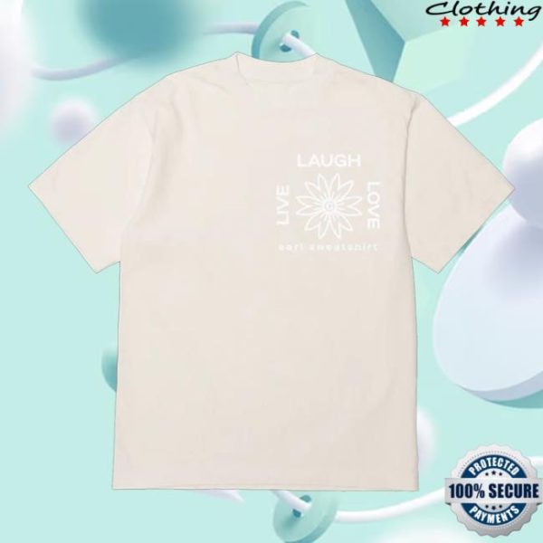 Earl Sweatshirt Merch Store Lll Flower Logo Cream Tee