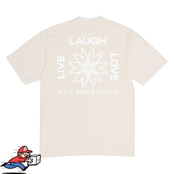 Earl Sweatshirt Merch Store Lll Flower Logo Cream Tee