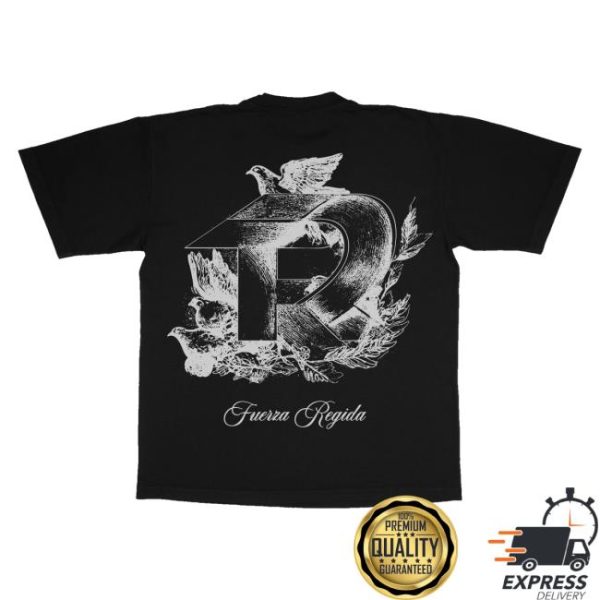 Fuerza Regida Merch Store Dove Black Ss Tee