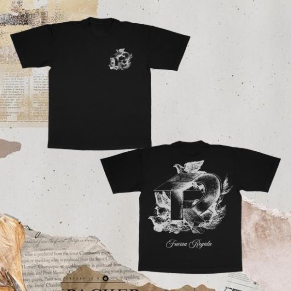 Fuerza Regida Merch Store Dove Black Ss Tee