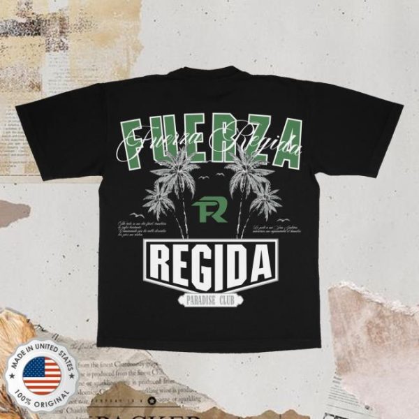 Fuerza Regida Merch Store Palms Paradise Black Ss Tee