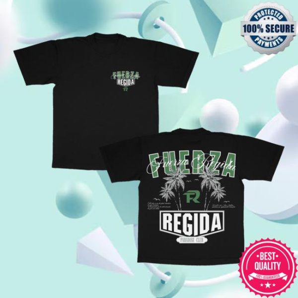 Fuerza Regida Merch Store Palms Paradise Black Ss Tee