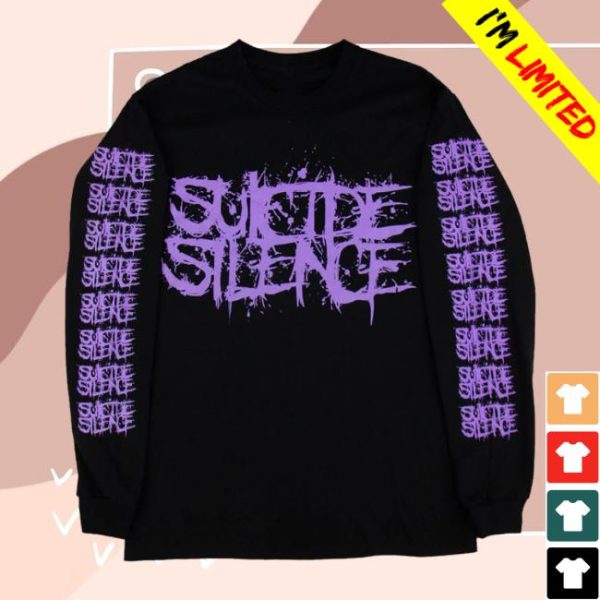 Suicide Silence Store Merch Suicide Silence Crow Longsleeve Shirt