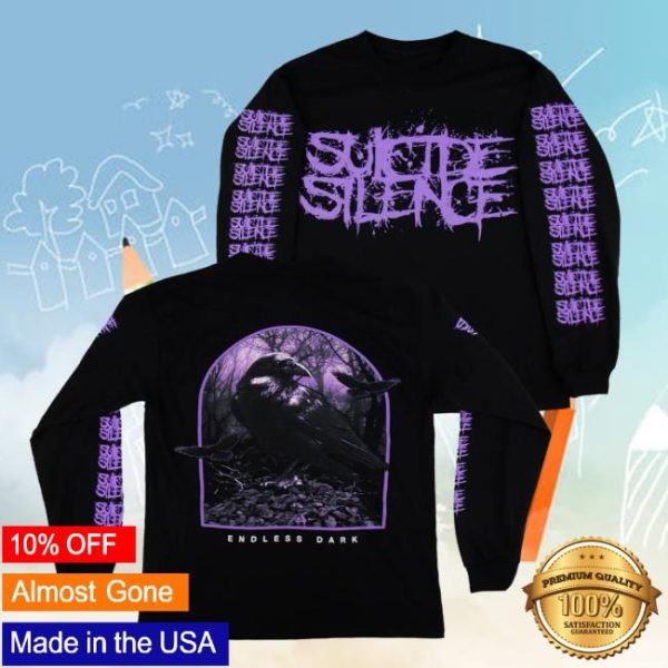 Suicide Silence Store Merch Suicide Silence Crow Longsleeve Shirt