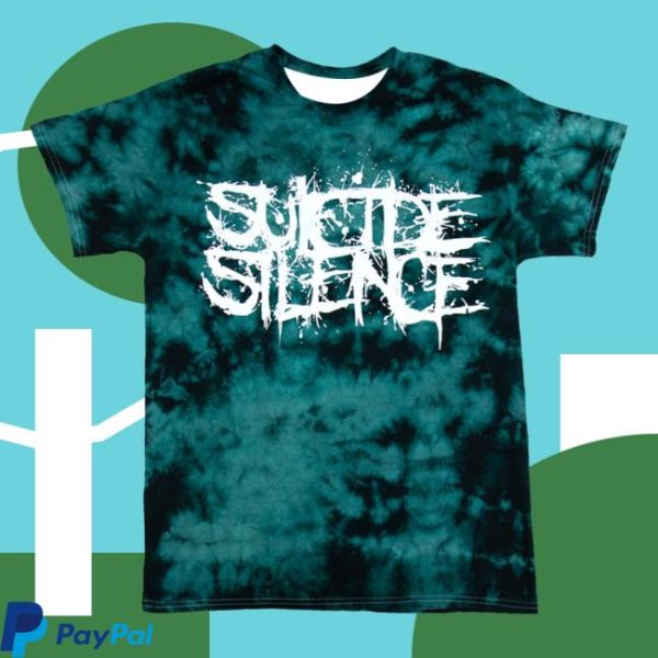 Suicide Silence Store Merch Suicide Silence Crystal Jade Logo Tie Dye Shirt