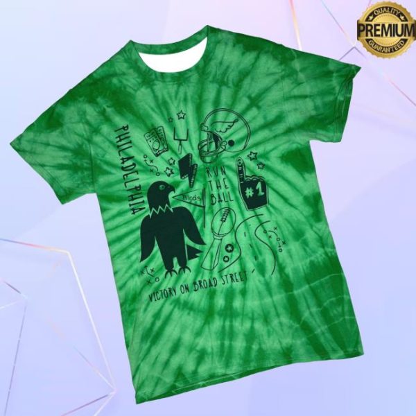 South Fellini Store Merch Victory On Broad Tie-Dye Tee