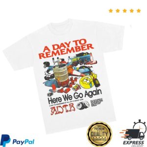 Adtr Store Merch Here We Go Again Tee