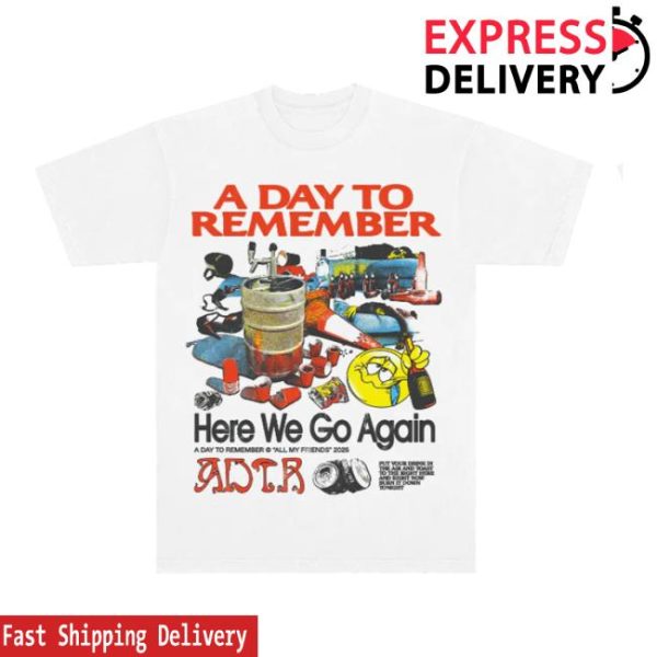 Adtr Store Merch Here We Go Again Tee