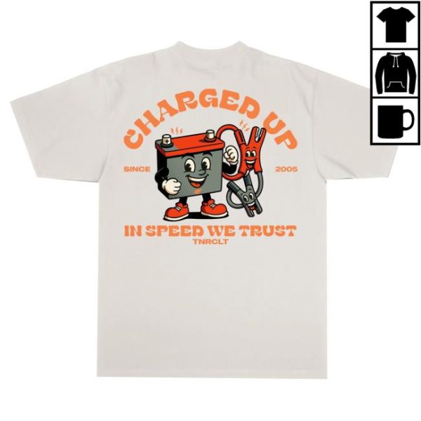 Tunercult Store Merch Charged Up Oversized Box Tee