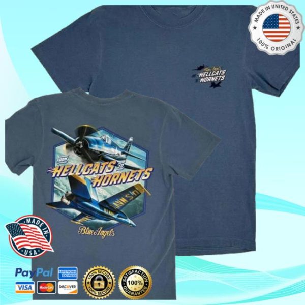 Naval Aviation Store Merch Blue Angels Hellcats To Hornets Tee