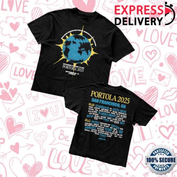 Portola Merch Store Another Perfect Weekend Lineup Tee