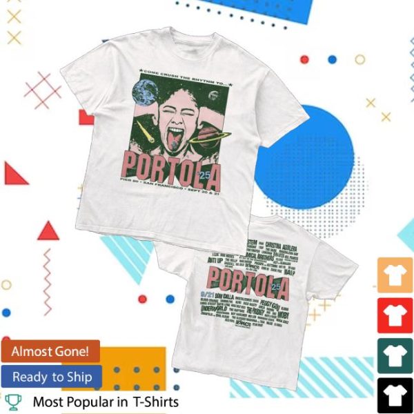 Portola Merch Store Crush The Rhythm Lineup Tee