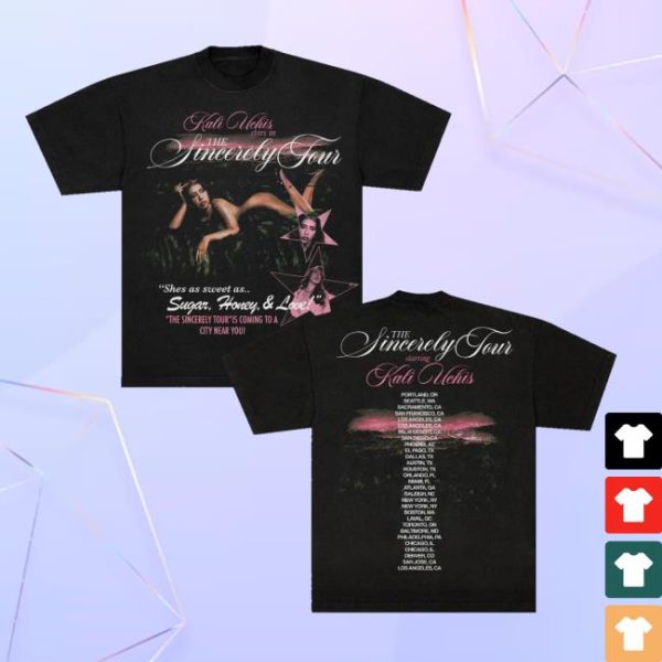 Kaliuchis Shop Merch Shop Sincerely Tour Black Poster Tee