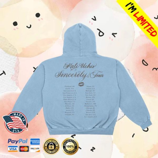 Kali Uchis Merch Store Shop Sincerely Tour Date Back Hoodie