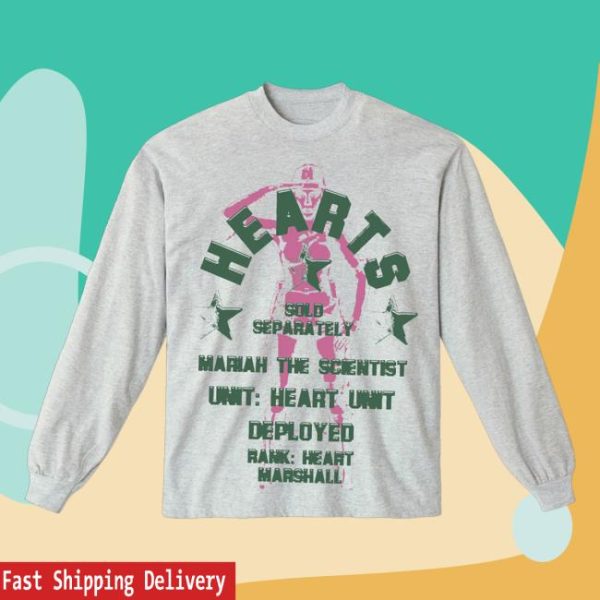 Mariah The Scientist Merch Store Hearts Emblem Long Sleeve