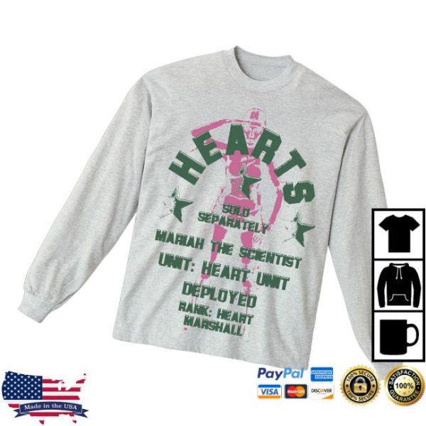 Mariah The Scientist Merch Store Hearts Emblem Long Sleeve