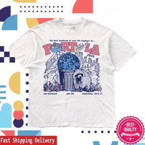 Portola Merch Store Dumpster Disco Lineup Tee