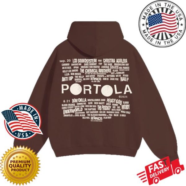 Portola Merch Store Party People Lineup Hoodie