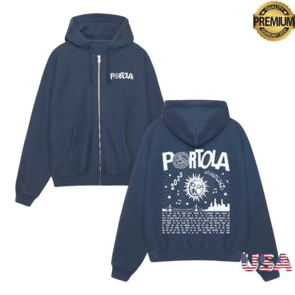 Portola Merch Store Portola Sun Lineup Zip Hoodie