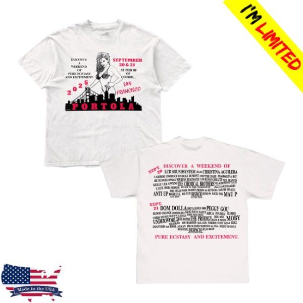 Portola Merch Store Pure Ecstasy Lineup Tee