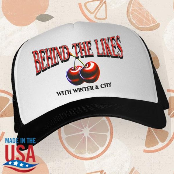 Behind The Likes Podcast Store Merch Btl Cherry Tour Trucker Hat