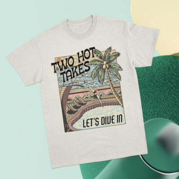 Twohottakes Store Merch Let’s Dive In Bone T-Shirt