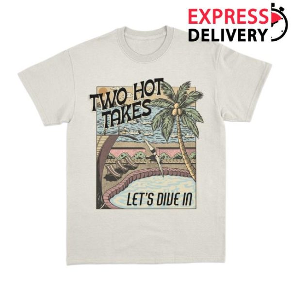 Twohottakes Store Merch Let’s Dive In Bone T-Shirt