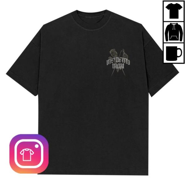 Joe Bartolozzi Store Merch Memento Mori Black Tee