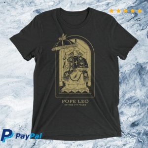Dirty Coast Store Merch Pope Leo Of The 7Th Ward Black & Gold Shirt