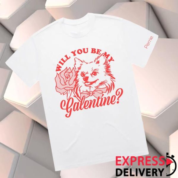 Perrie Official Store Merch Galentine’s With Hatchi White T-Shirt