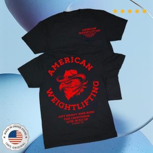 Caffeine And Kilos Inc Store Merch American Weightlifting Tee