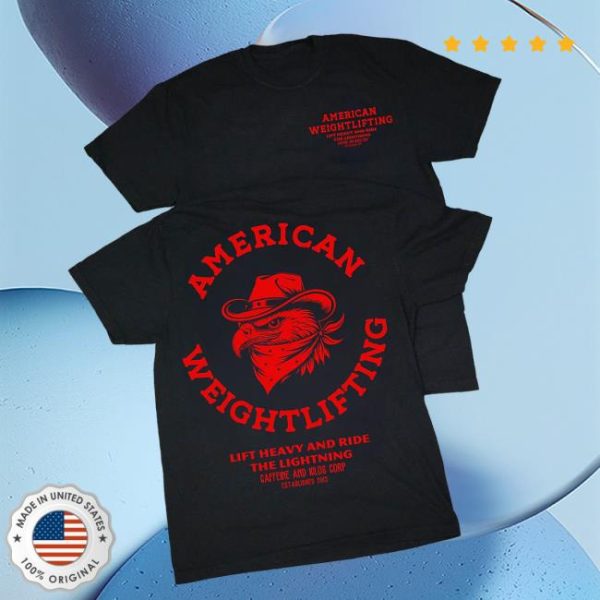 Caffeine And Kilos Inc Store Merch American Weightlifting Tee