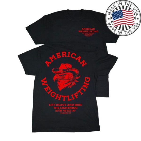 Caffeine And Kilos Inc Store Merch American Weightlifting Tee