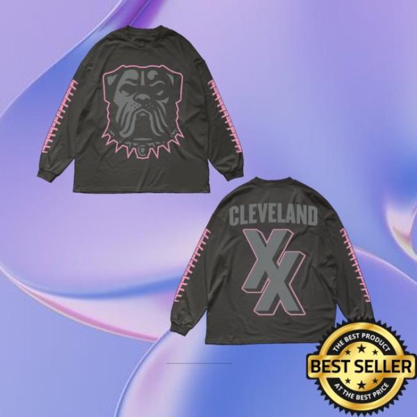 Machine Gun Kelly Merch Merch Mgk X Cleveland Browns Long Sleeve Tee