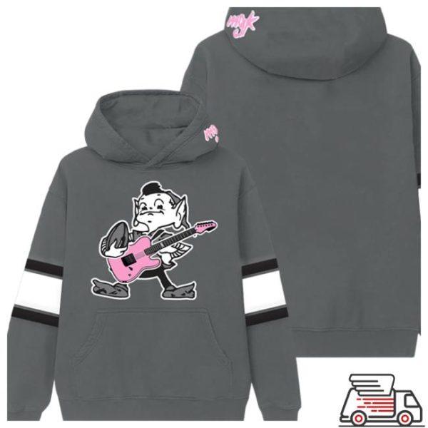 Machine Gun Kelly Official Store Shop Merch Mgk X Cleveland Browns Grey Hoodie