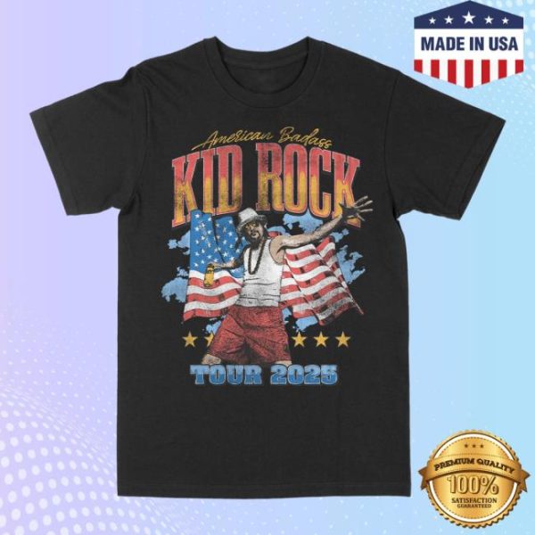 Kid Rock Store Merch America Photo Flag Tour Tee