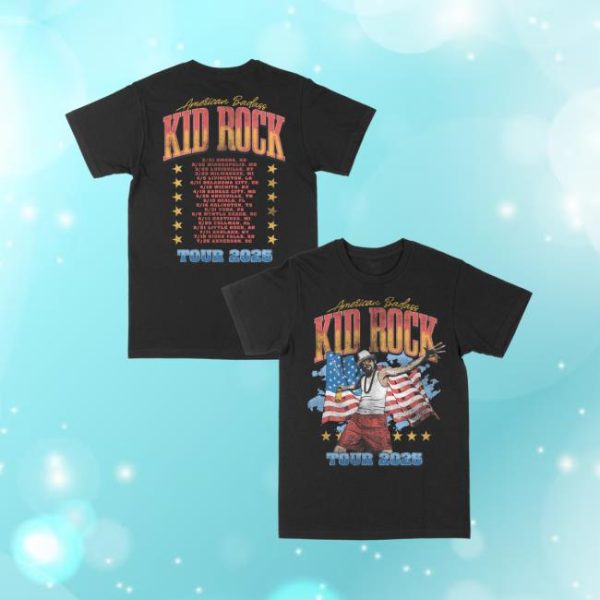 Kid Rock Store Merch America Photo Flag Tour Tee