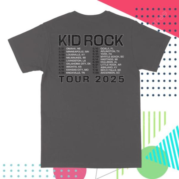 Kid Rock Store Merch Bad Rep Grey Tour Tee