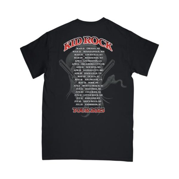Kid Rock Store Merch Rebel Outlaw Tour Tee