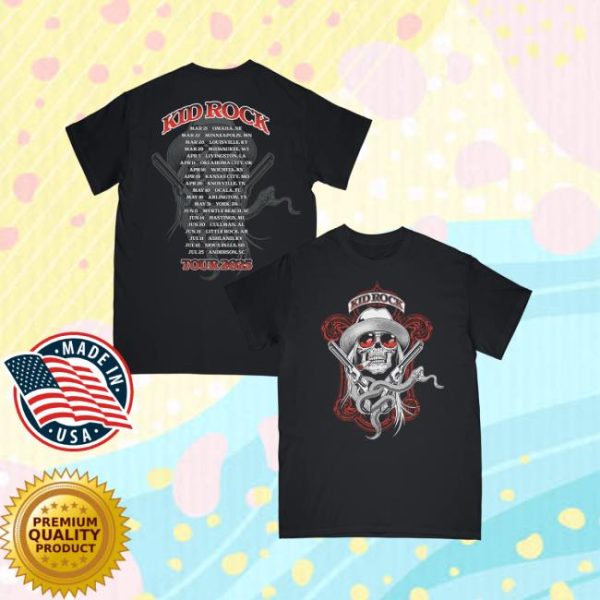 Kid Rock Store Merch Rebel Outlaw Tour Tee