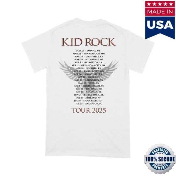 Kid Rock Store Merch Eagle Drop Tour Tee