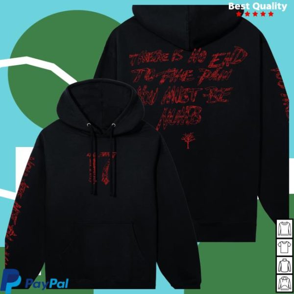 Xxxtentacion Store Merch 17 Numb Hoodie