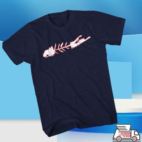 Carleton Clothing Store Merch Carleton 2Cp Li Fish Navy With Red And White shirt