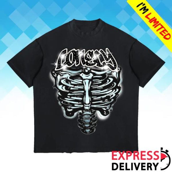 Lonely Hearts Club Merch Store Heart And Soul Cropped Premium Rhinestone T-Shirt