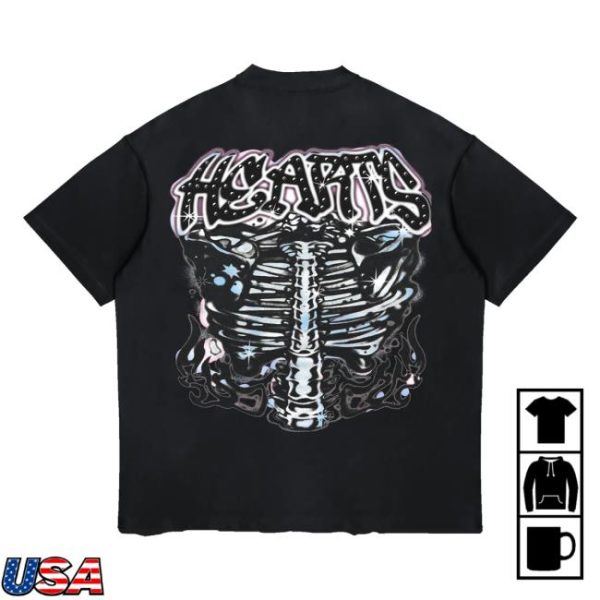 Lonely Hearts Club Merch Store Heart And Soul Cropped Premium Rhinestone T-Shirt