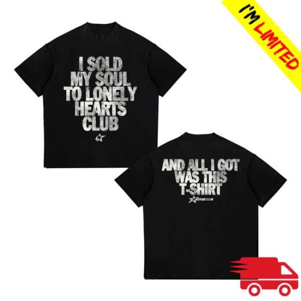 Lonely Hearts Club Merch Store I Sold My Soul Cropped Premium T-Shirt