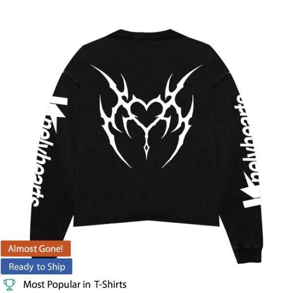 Lonely Hearts Club Merch Store Scenes From Hell Cropped Crewneck Sweatshirt